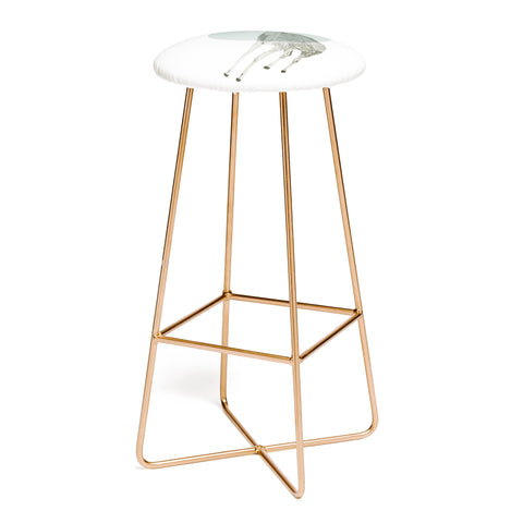 Morgan Kendall aqua deer Bar Stool