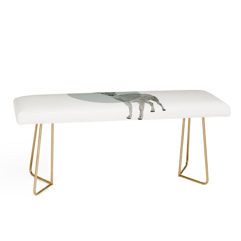 Morgan Kendall aqua deer Bench