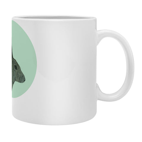 Morgan Kendall aqua rabbit Coffee Mug