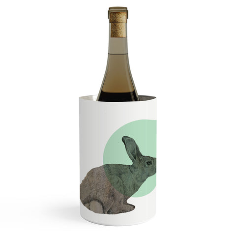 Morgan Kendall aqua rabbit Wine Chiller