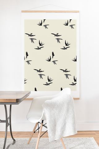 Morgan Kendall black birds Art Print And Hanger