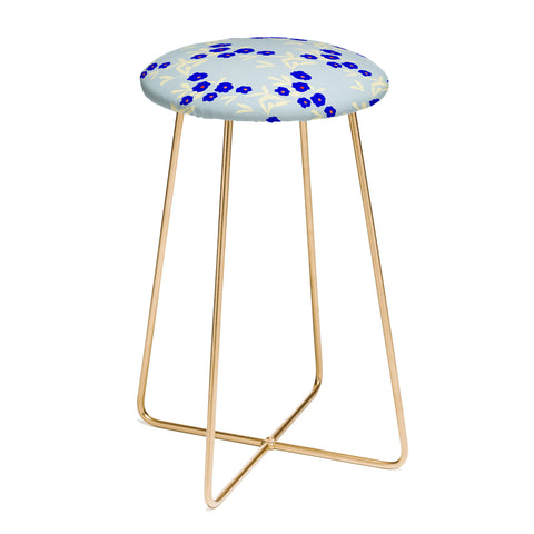 Morgan Kendall blue bells Counter Stool