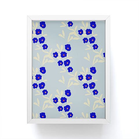 Morgan Kendall blue bells Framed Mini Art Print