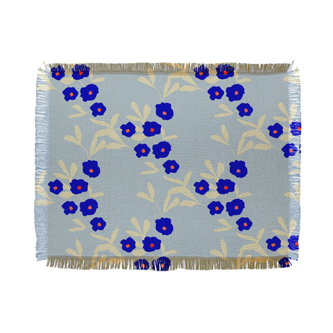 Morgan Kendall blue bells Throw Blanket