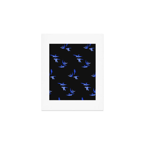 Morgan Kendall blue birds Art Print