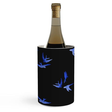 Morgan Kendall blue birds Wine Chiller