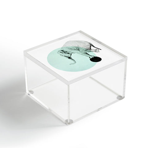 Morgan Kendall blue elephant Acrylic Box