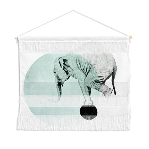 Morgan Kendall blue elephant Wall Hanging Landscape