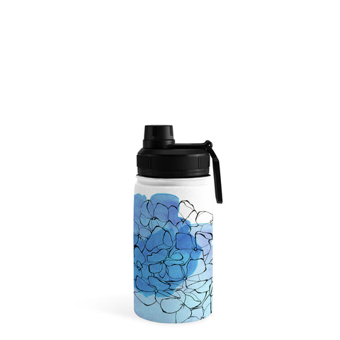 Morgan Kendall blue hydrangea Water Bottle