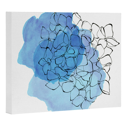 Morgan Kendall blue hydrangea Art Canvas