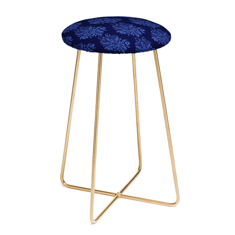 Morgan Kendall blue lace Counter Stool