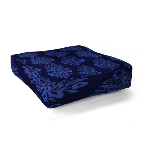 Morgan Kendall blue lace Floor Pillow Square