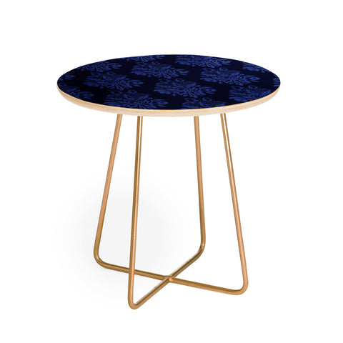 Morgan Kendall blue lace Round Side Table