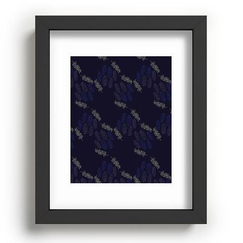 Morgan Kendall blue winter Recessed Framing Rectangle
