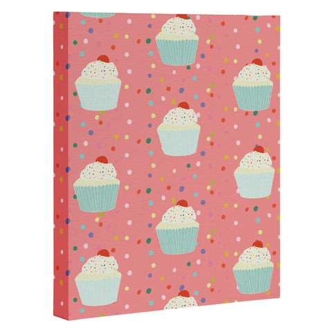 Morgan Kendall cupcakes and sprinkles Art Canvas