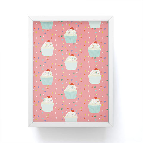 Morgan Kendall cupcakes and sprinkles Framed Mini Art Print