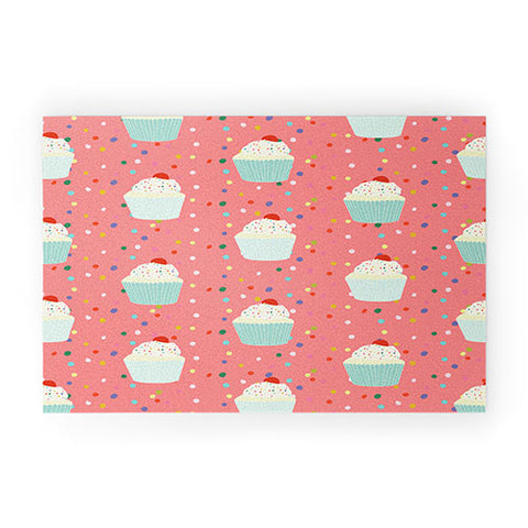 Morgan Kendall cupcakes and sprinkles Welcome Mat