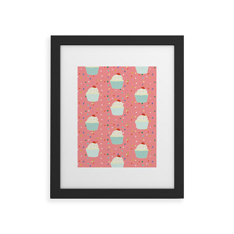 Morgan Kendall cupcakes and sprinkles Framed Art Print