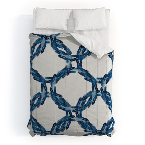 Morgan Kendall feather wreaths Comforter