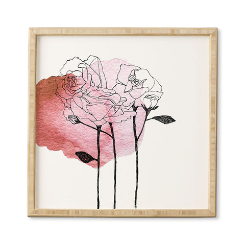 Morgan Kendall garden roses Framed Wall Art