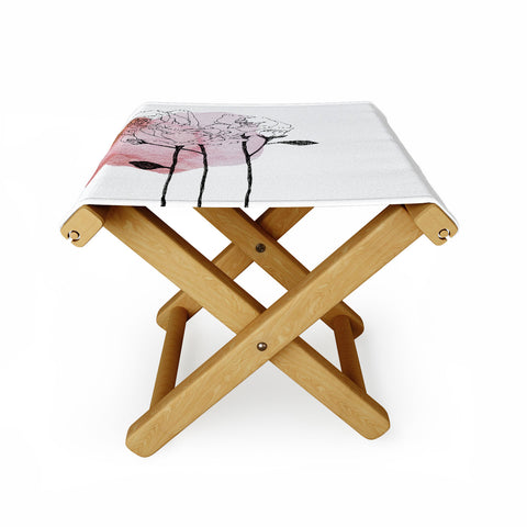 Morgan Kendall garden roses Folding Stool