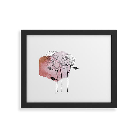 Morgan Kendall garden roses Framed Art Print