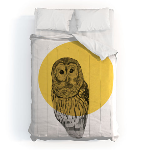 Morgan Kendall Gold Owl Comforter