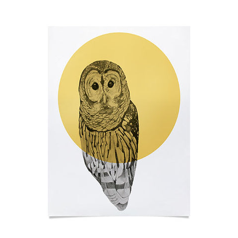 Morgan Kendall Gold Owl Poster