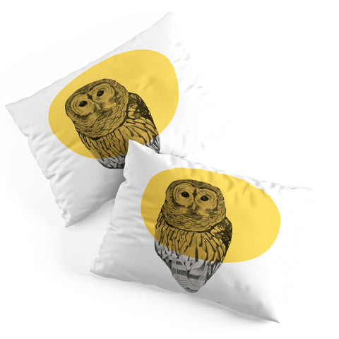 Morgan Kendall Gold Owl Pillow Shams