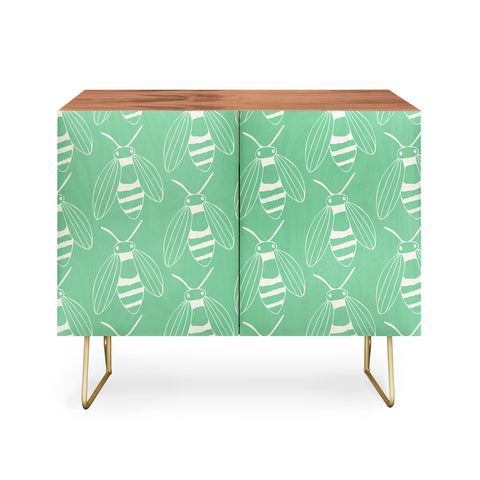Morgan Kendall green bees Credenza