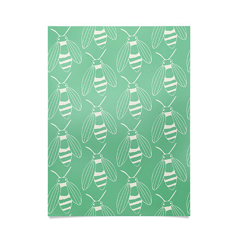 Morgan Kendall green bees Poster