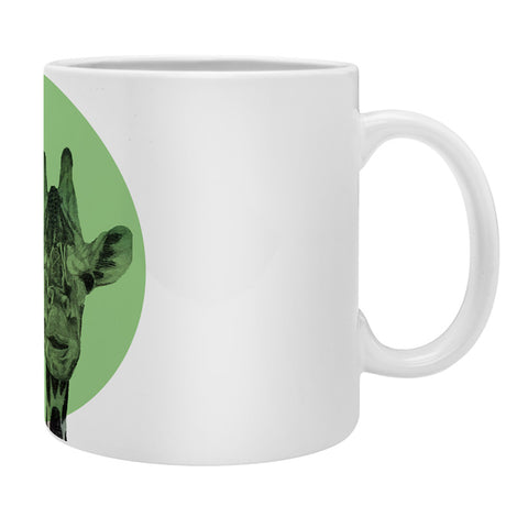 Morgan Kendall green giraffe Coffee Mug