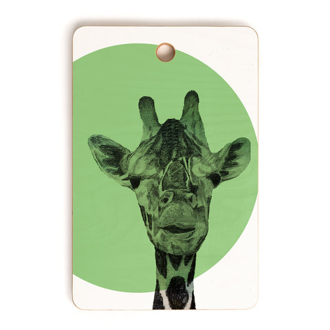 Morgan Kendall green giraffe Cutting Board Rectangle