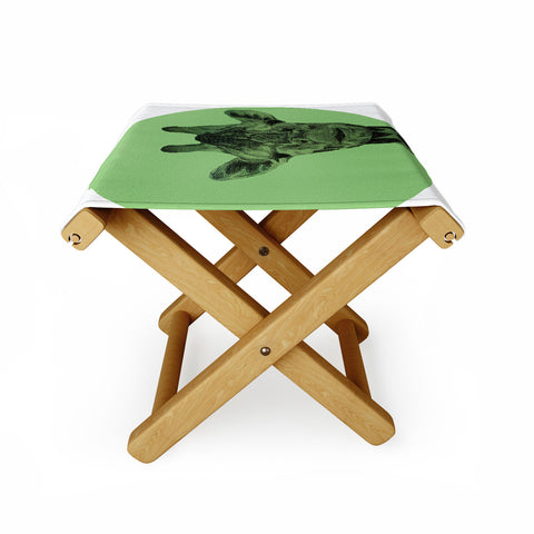 Morgan Kendall green giraffe Folding Stool