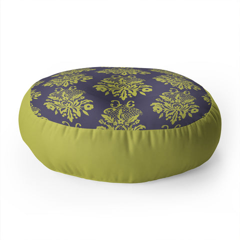 Morgan Kendall green lace Floor Pillow Round
