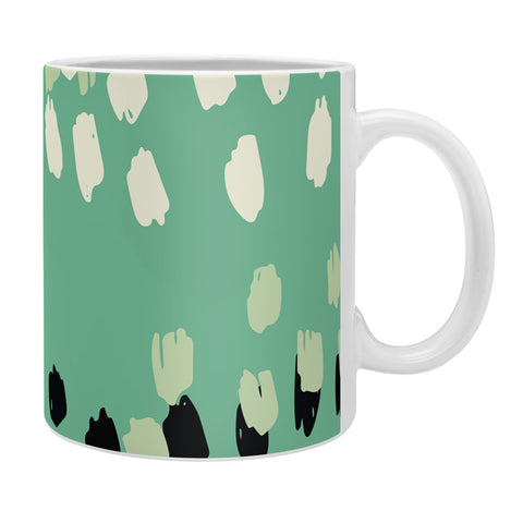 Morgan Kendall green scribbles Coffee Mug