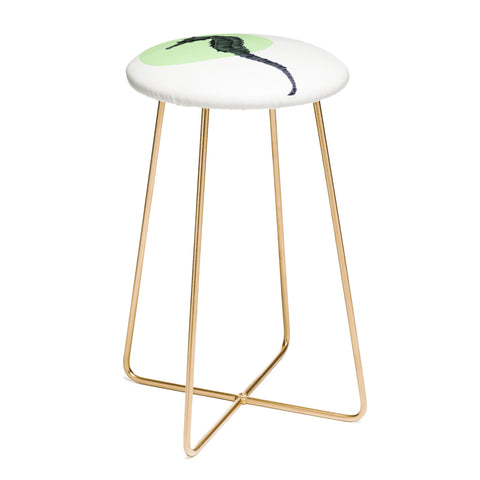 Morgan Kendall green seahorse Counter Stool