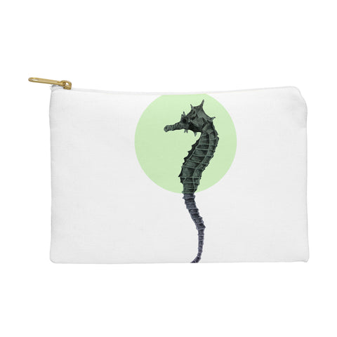 Morgan Kendall green seahorse Pouch