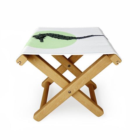 Morgan Kendall green seahorse Folding Stool