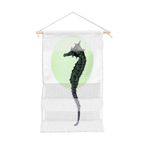 Morgan Kendall green seahorse Wall Hanging Portrait