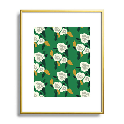 Morgan Kendall green spring Metal Framed Art Print