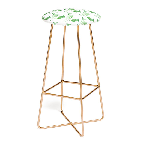 Morgan Kendall green woodland animals Bar Stool