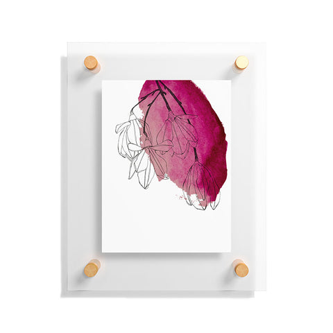 Morgan Kendall japanese magnolia blossoms Floating Acrylic Print