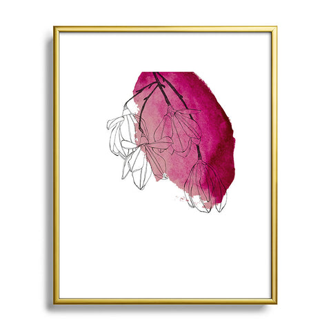 Morgan Kendall japanese magnolia blossoms Metal Framed Art Print