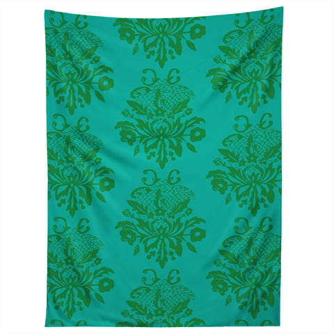 Morgan Kendall kelly green lace Tapestry