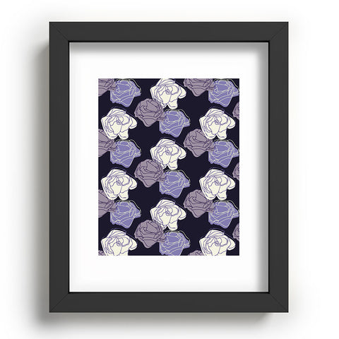 Morgan Kendall lavender roses Recessed Framing Rectangle