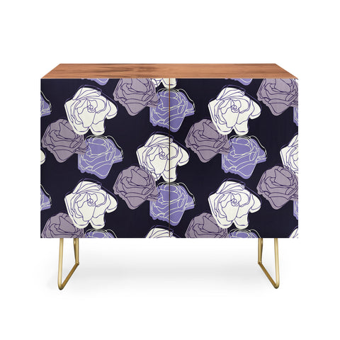 Morgan Kendall lavender roses Credenza