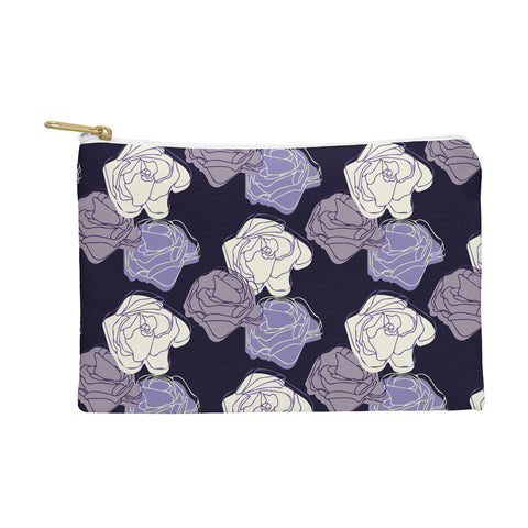 Morgan Kendall lavender roses Pouch