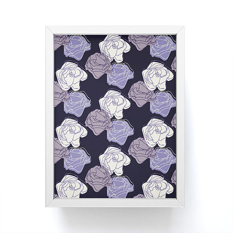 Morgan Kendall lavender roses Framed Mini Art Print