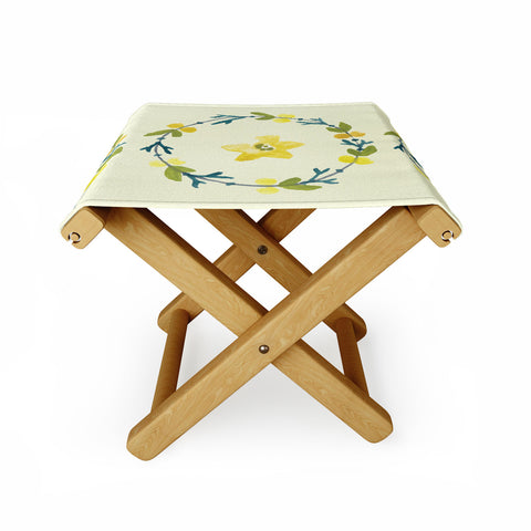 Morgan Kendall lemon lime Folding Stool